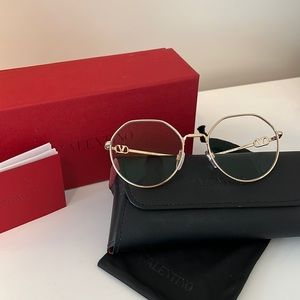 Valentino Gold Round prescription glasses VA1021 3002 54/18 MadeIn Italy